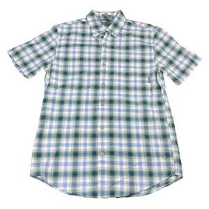 NWT EDDIE BAUER Men's Classic Fit Printed Woven Shirt Sz Small Bluespruce